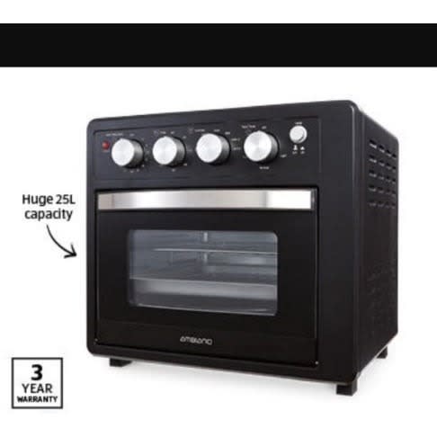 Ambiano 25l Multifunction Air Fryer Oven - 1700w