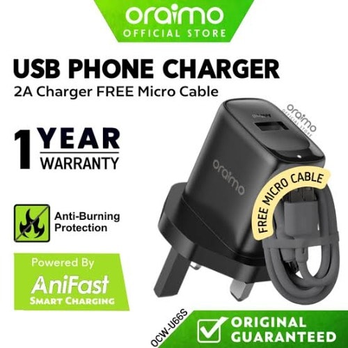 Compact 2A Anifast Wall Charger