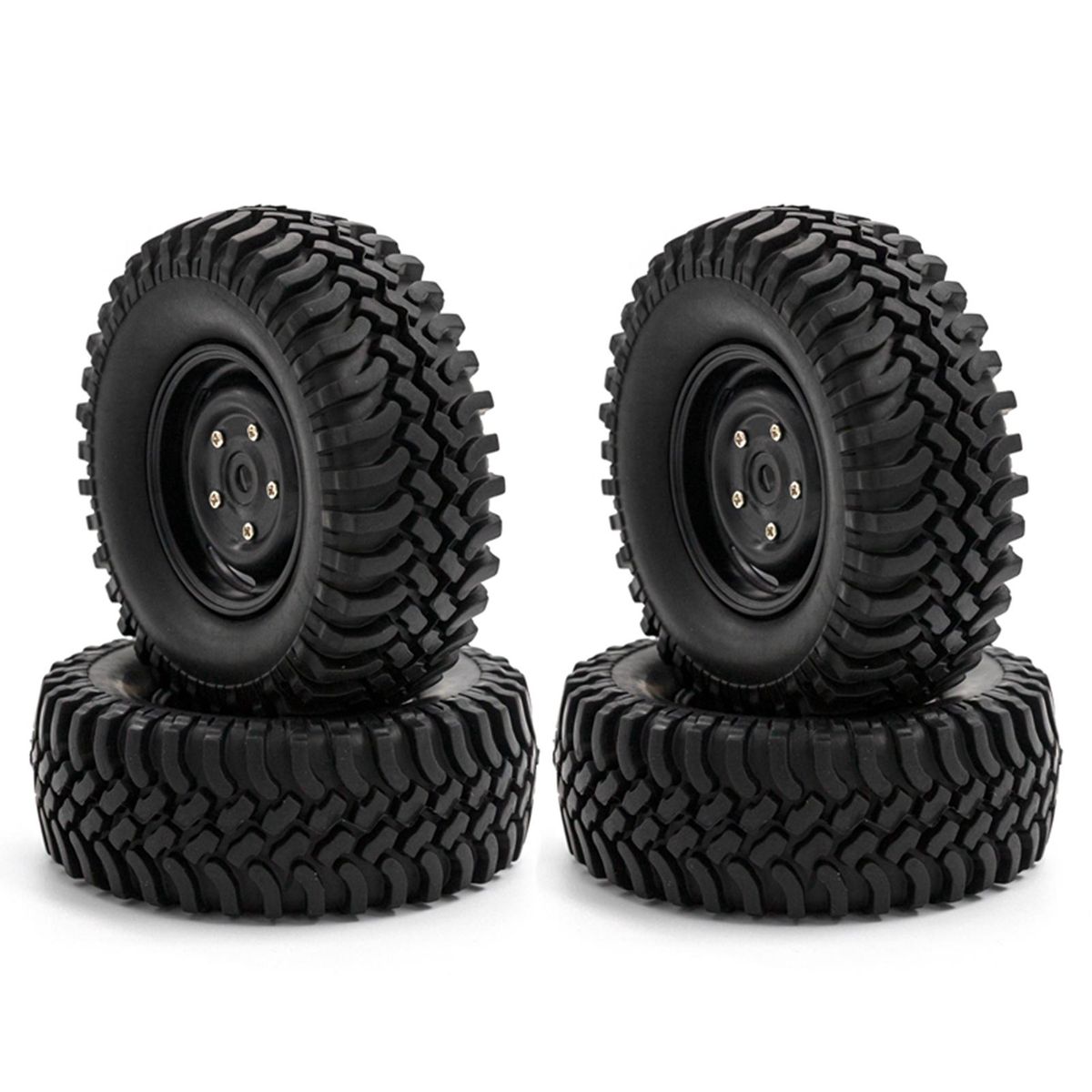 RC Crawler Rubber Tires RC Car Tires 1.9inch 4pcs Replacement for 1/10 TRX4 Axial SCX10 90046 SCX10 III AXI03007 AXI03003 RC Car