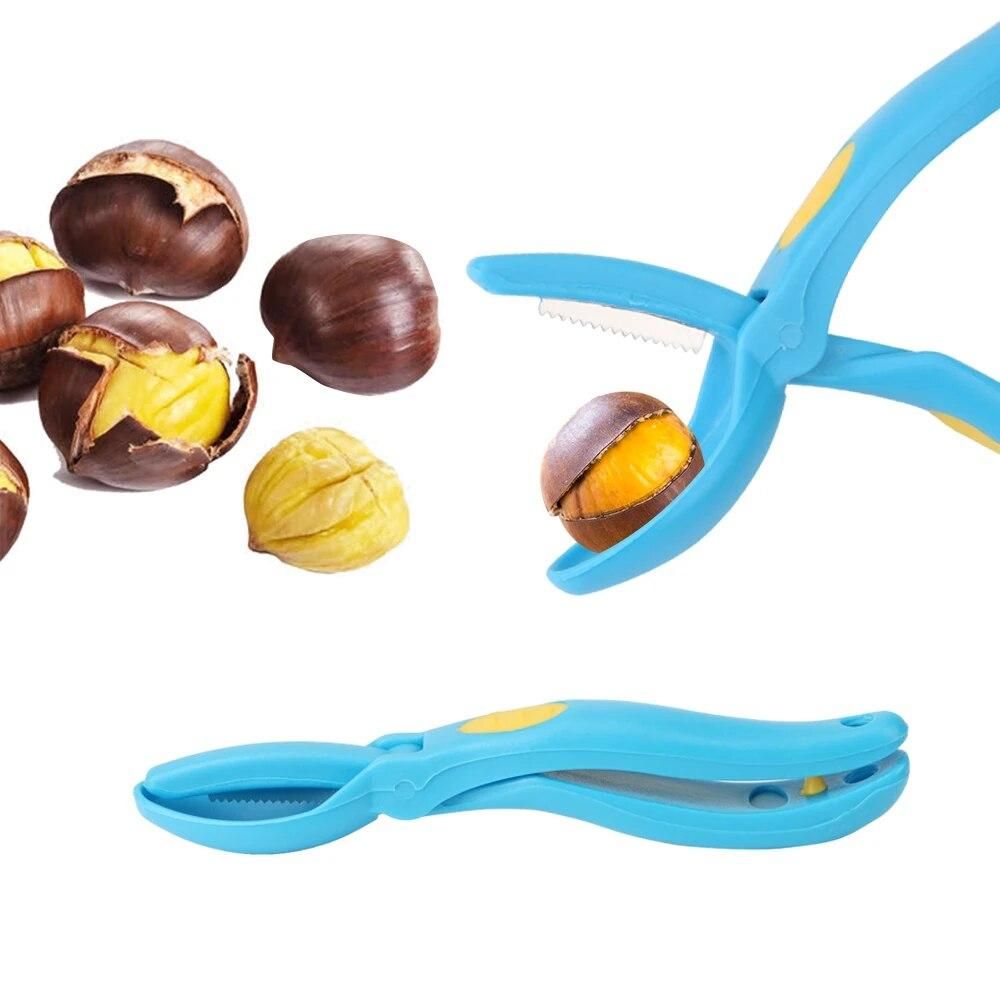 Chestnut Cutter Chestnut Clip Stainless Steel Walnut Pliers Clamp Pecan Nut Sheller Kitchen Tool Creative Gadget