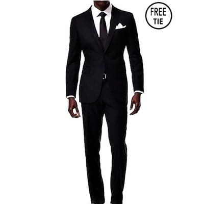 Exclusive Slim Fitted Suit - Black