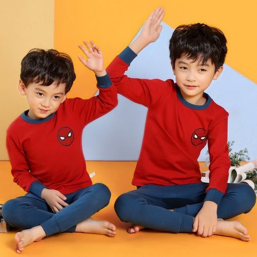 4-15y New Autumn Kids Pajamas Sets For Boys Spider-Man_4T