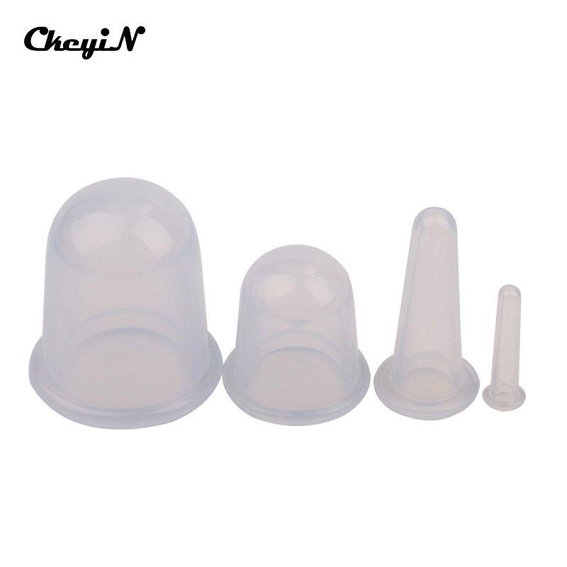 Vacuum Massage Eye Cupping Health Body For Neck Cellulite Silicone Cupping AM017Q-4546 Set Arm Care Anti 1set/4pcs Cups