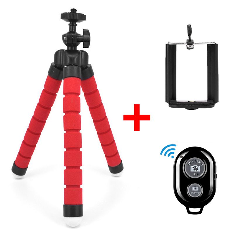Mobile Phone Holder Flexible Octopus Tripod For Camera Selfie Stand Monopod Support Photo Remote Control Tripod For Phone IPhone