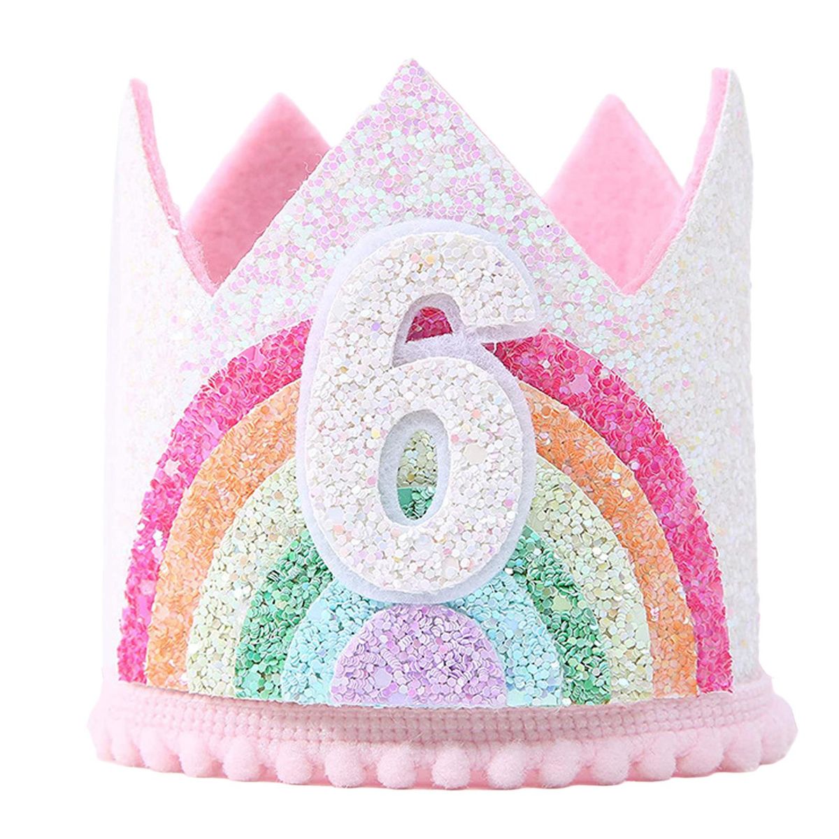Crown Hat 1st 2nd 3rd Happy Birthday Party Hat Pink