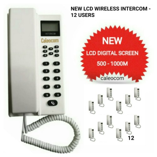 Wireless Intercom Lcd New Model - 12 Users