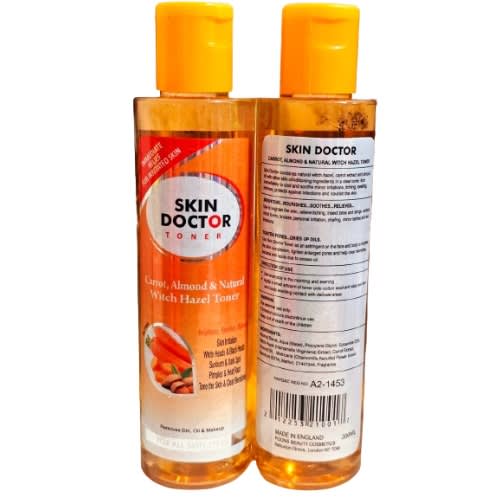 Carrot/ Almond & Natural Witch Hazel Toner - 200ml