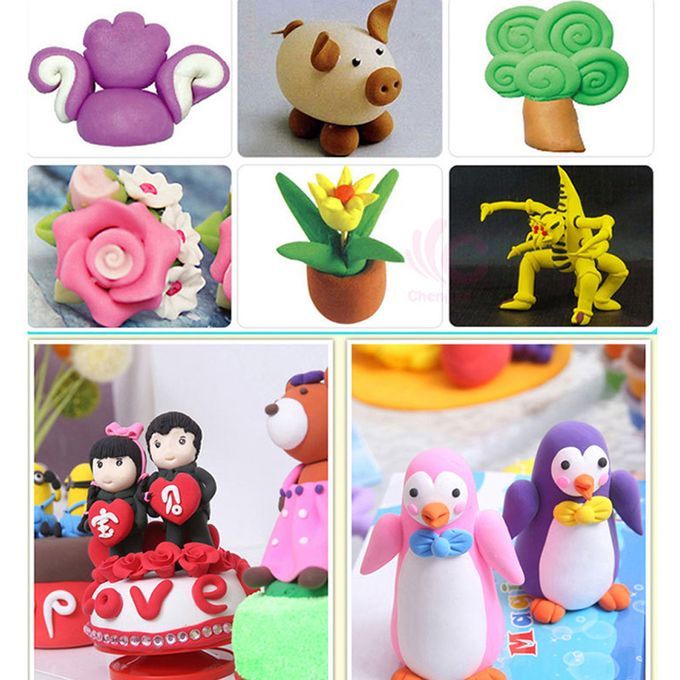 Polymer Clay 24 Colors Air Dry Clay Super Light Modelling DIY Clay