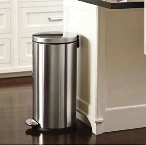 Stainless Steel Pedal Waste Bin For Home And Office - 30L