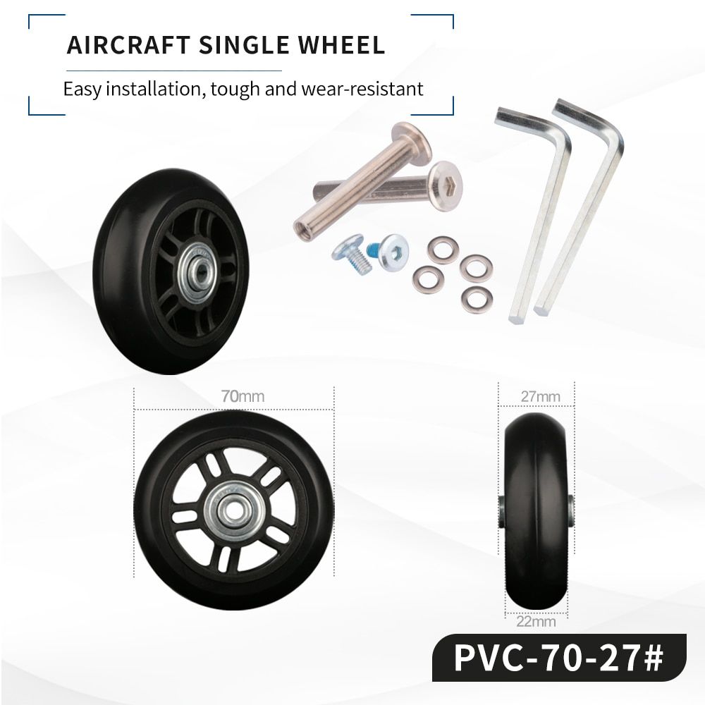 Luage Wheel Replacement Suitcase For Wheel Trolley Replacement Rolling Durable Silent