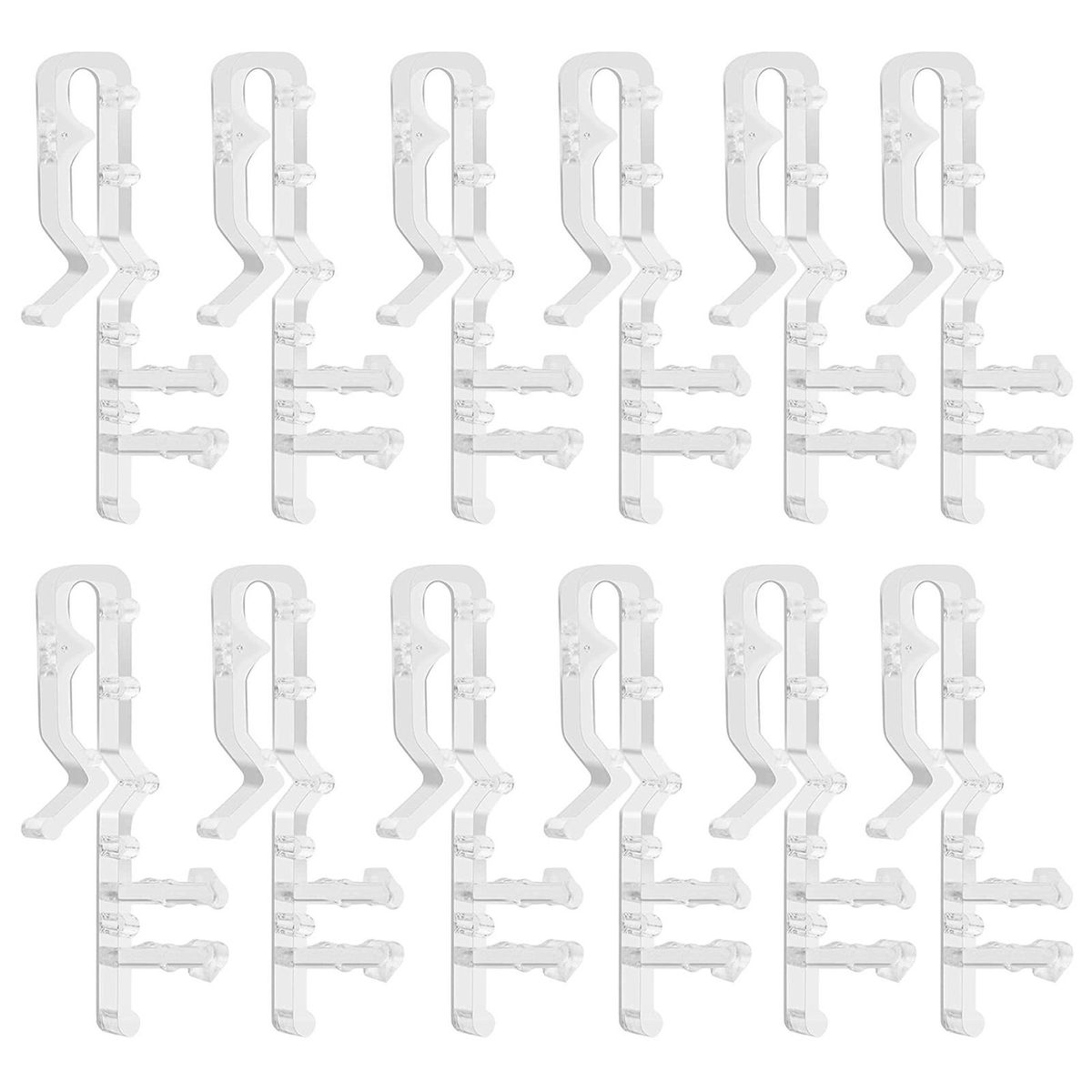 Easy to Install Blind Clips Hidden Design Valance Clips for Blinds Transparent