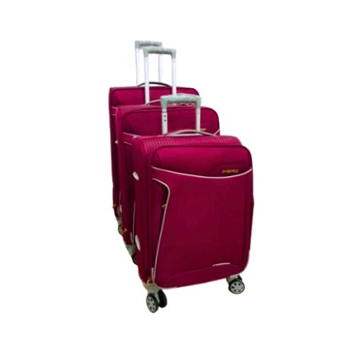 3set Swiss Polo Travelling Luggage - Red