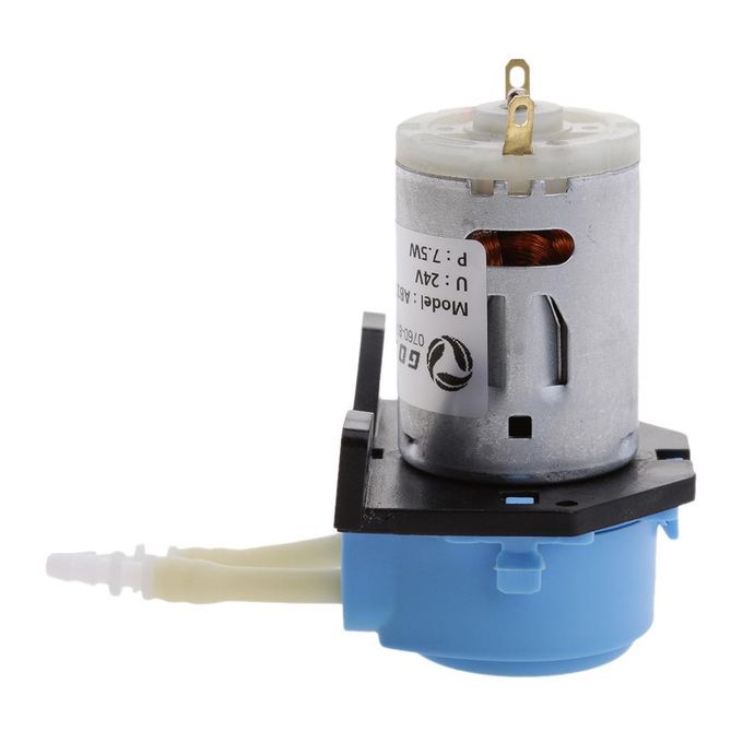 24V DC Peristaltic  Pump Hose Pump Dosing Head For Aquarium Blue
