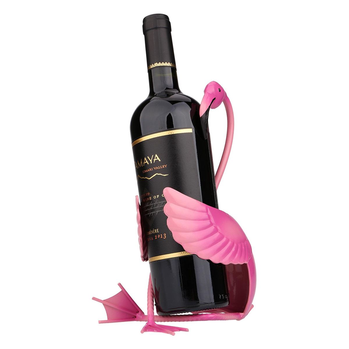 TOOARTS Flamingo wine holder Wine shelf Metal sculpture Practical sculpture Home decoration Interior decoration Crafts