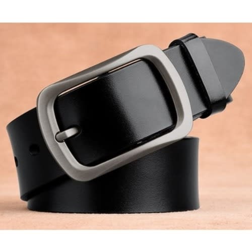 Men's Belt - Leather - Black