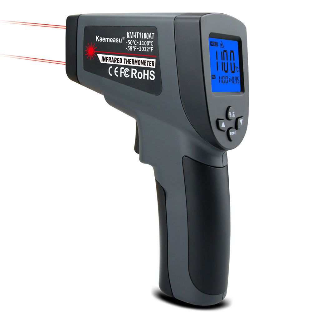 Digital Thermometer Two Laserlines Non-Contact Object