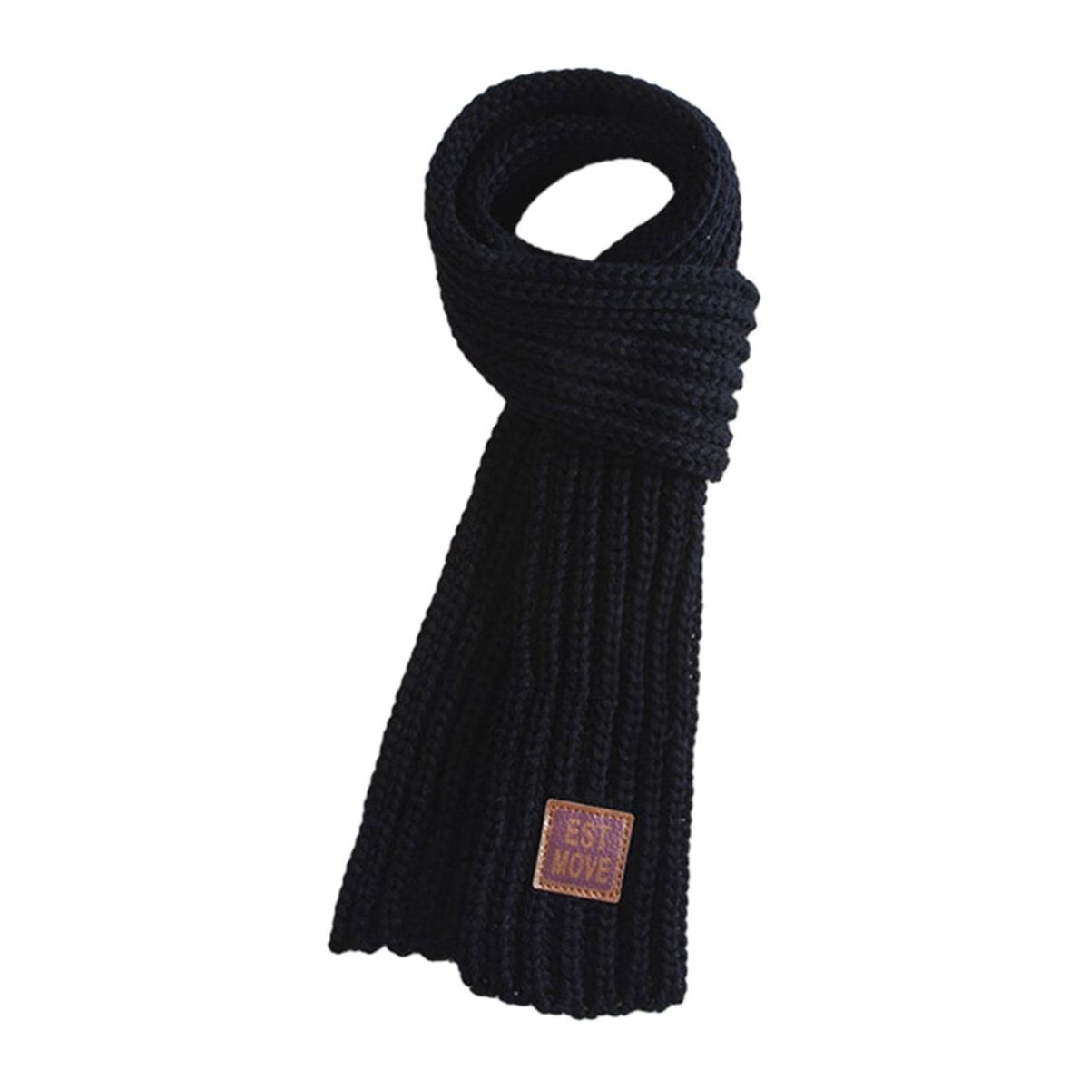 Kids Winter Scarf Cozykidz Knitted Neck Wrap Soft Warm for Babies Black
