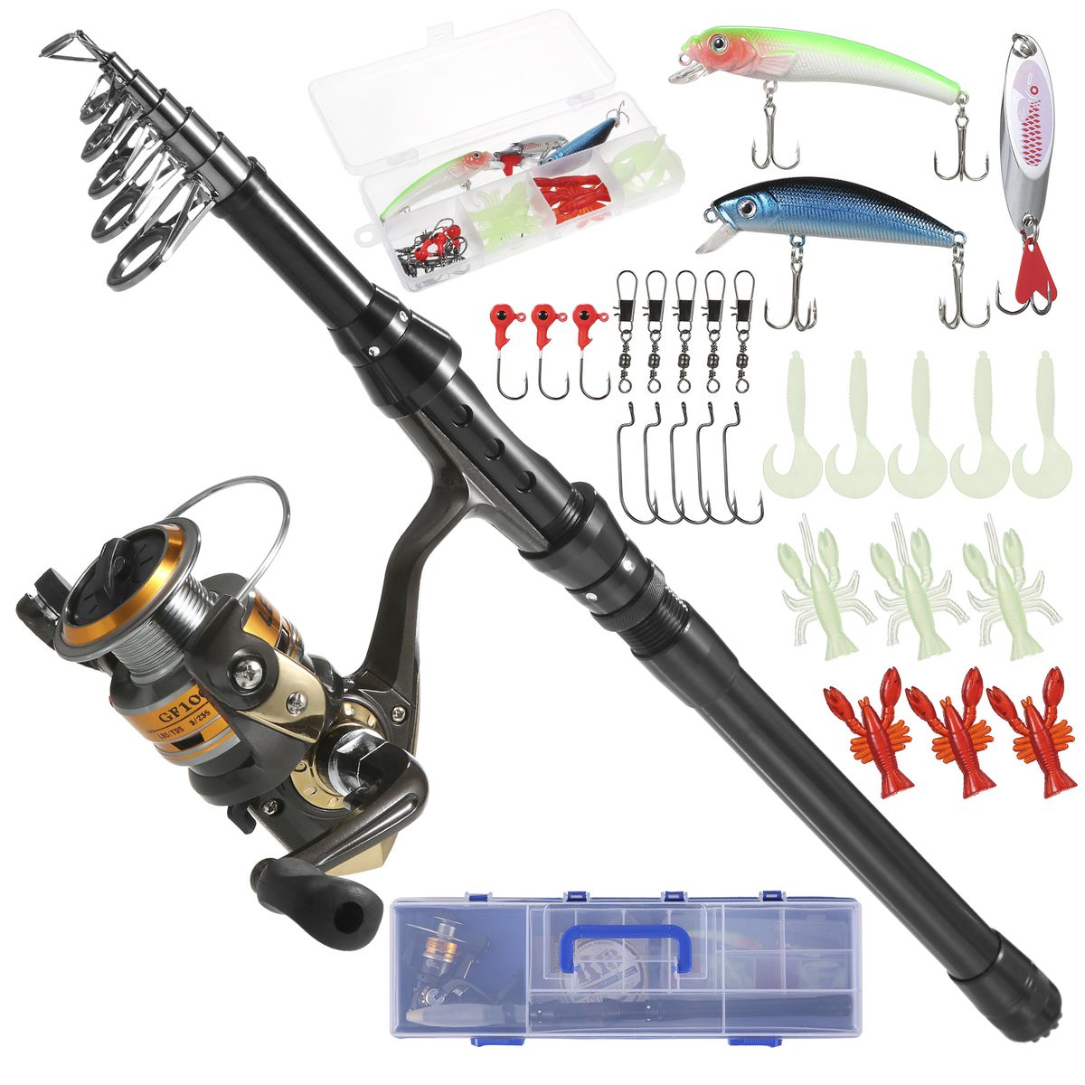 Fishing Rod And Reel Combos Telescopic Fishing Pole With