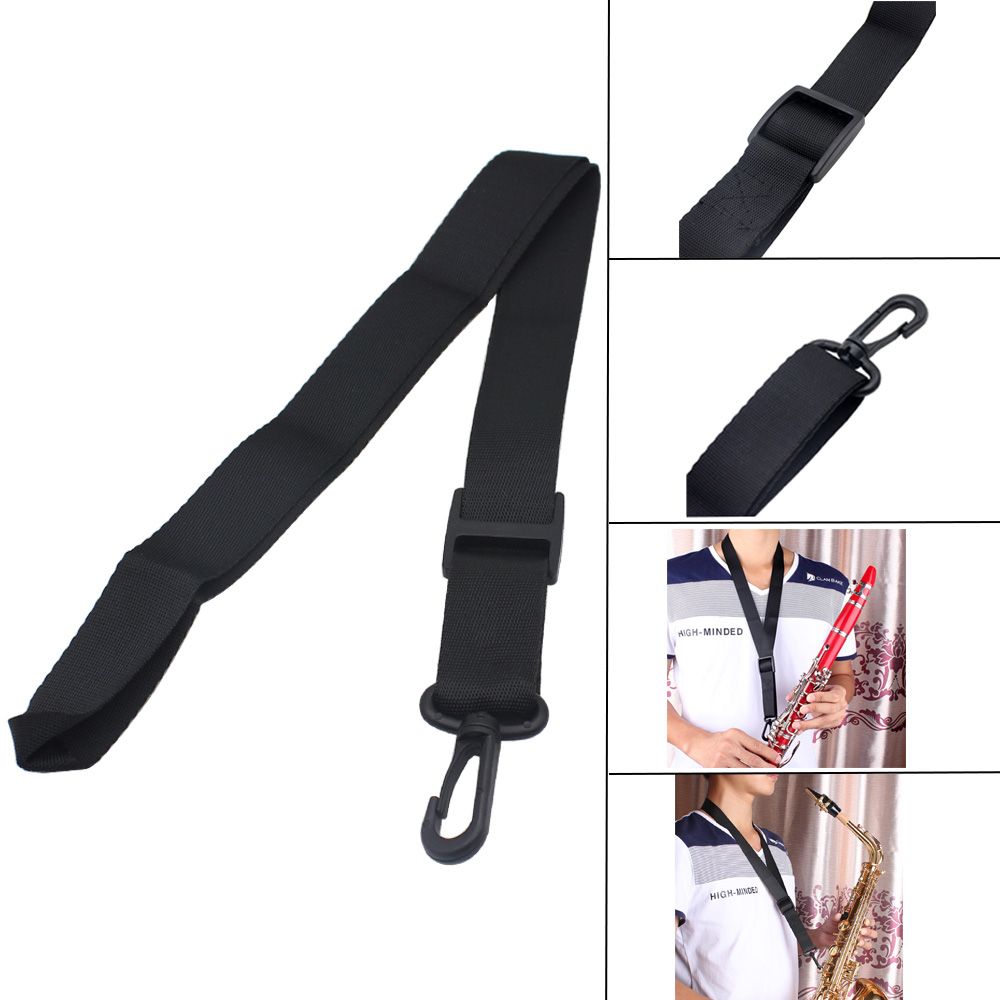 Adjustable Saxophone Sax Clarinet Neck Strap With Hook Clasp