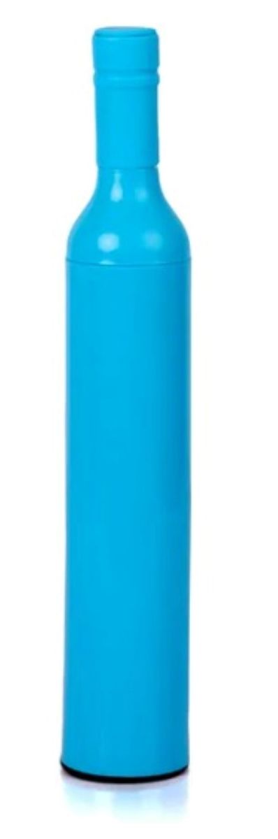 Wine Bottle Shape Umbrella - Blue