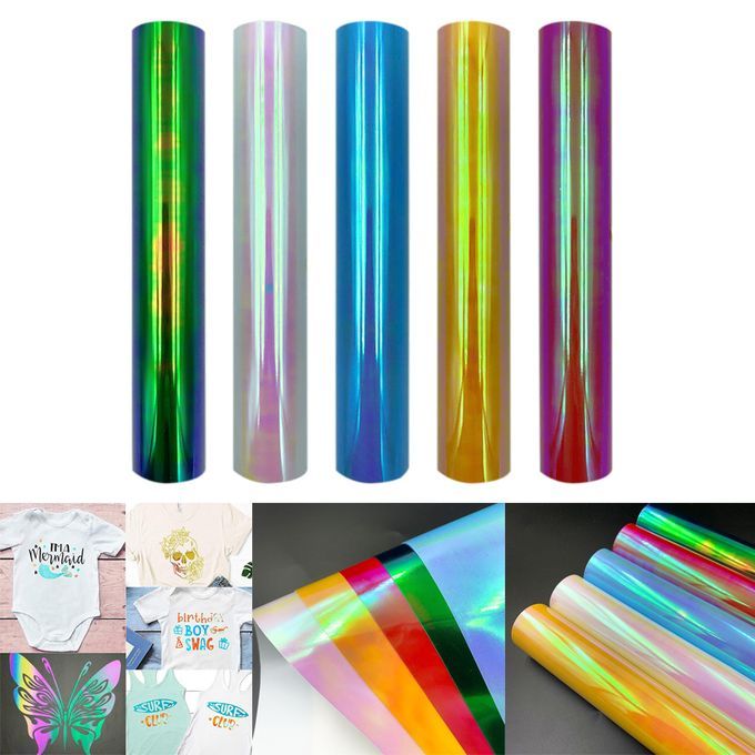 Holographic Heat Transfer HTV Premium Vinyl For T Shirt Garment