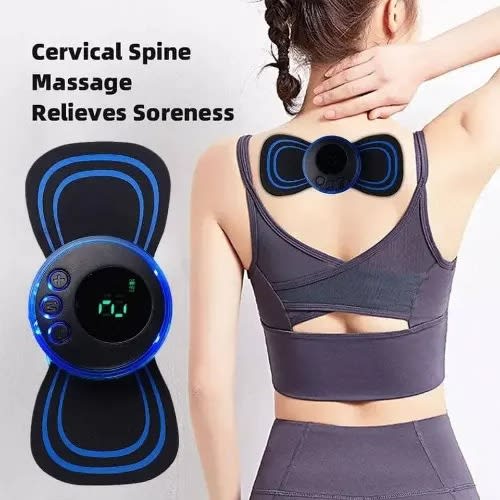 Rechargeable Mini Electric Body Massager - Cervical Massage Stimulator & Pain Relief - 150mAh