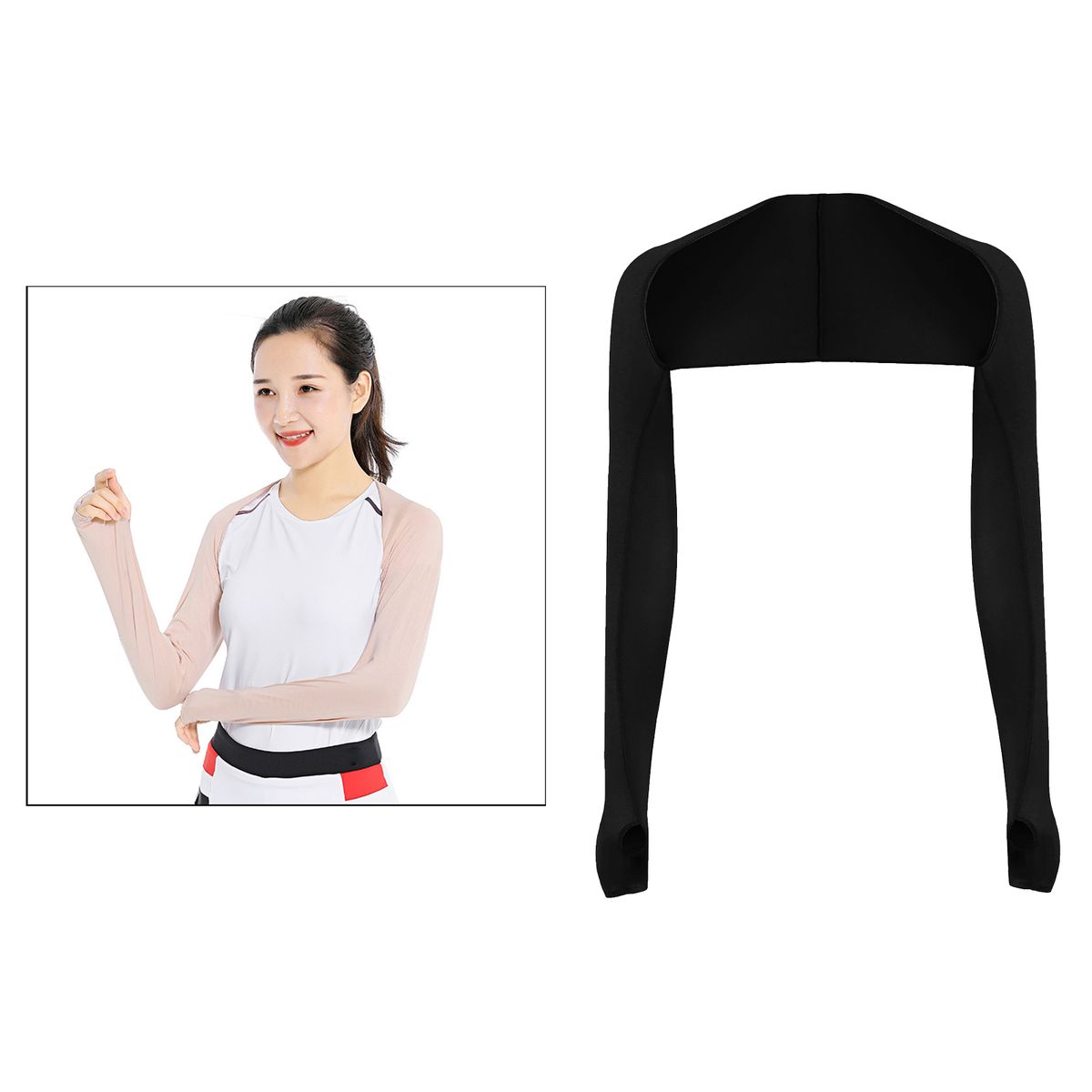 Advanced Cooling Shawl  Sun Protection Anti Black