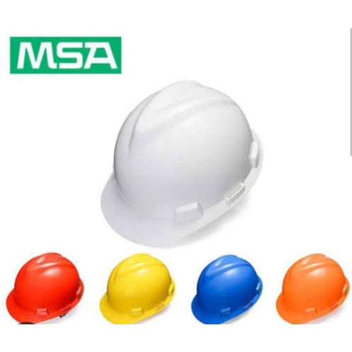 V-gard Safety Helmet - White hard Hat
