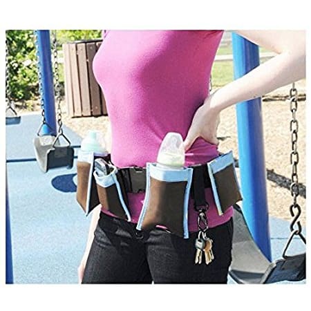 Mummy Waist Diaper Bag with Adjustable Belt