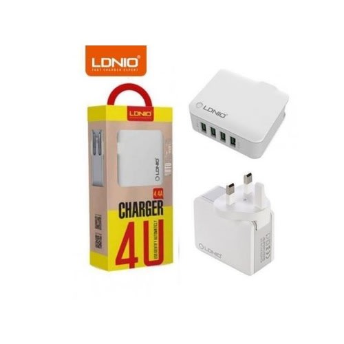 4 USB Port Charger Travel Adapter 4.4Amp.