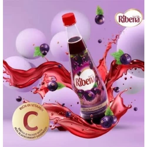 Ribena Blackcurrant Concentrate - 1L X 3bottles