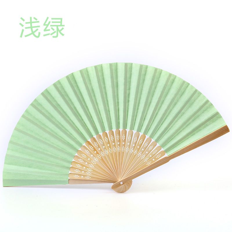 Ladies Baby Birthday Decoration Chinese Shower DIY Party Favor Folding Bamboo Fans Hand Wedding Paper Gift