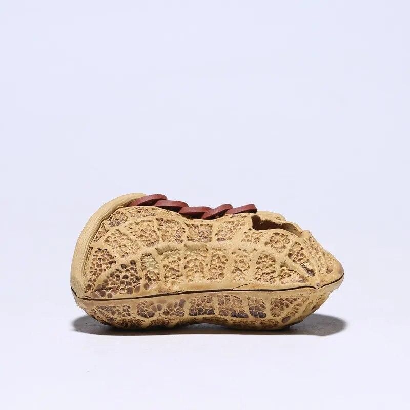 Purple Sand Enriches Life Peanut Tea Pet Sculpture Implies Great Wealth Tea Tray Decoration Ceremony Ceramic Figurine Statue