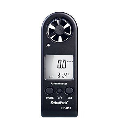 HoldPeak HP816A Digital Anemometer - Black