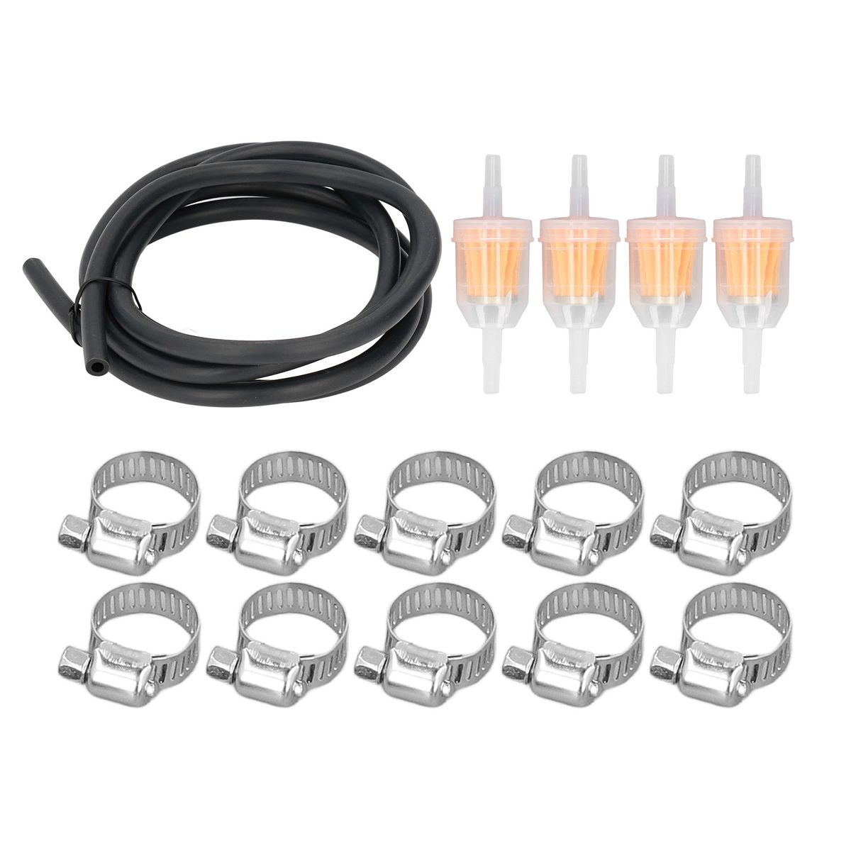 15pcs 2m Gas Line Adjustable Hose Clip 5mm ID 9mm OD