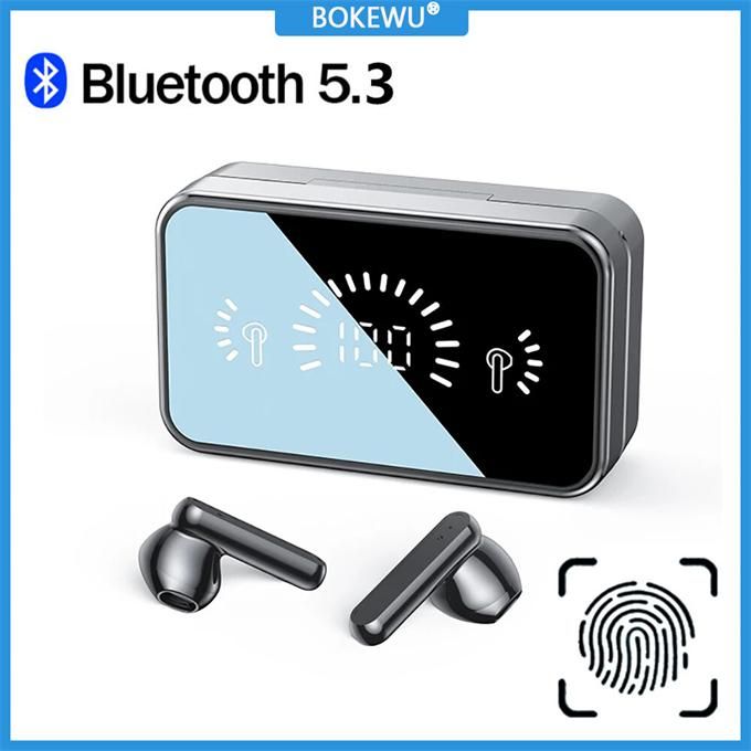 TWS S20 Wireless Bluetooth 5.2 Earphones LED Display Touch Control Earbuds Mirror Function Earphones