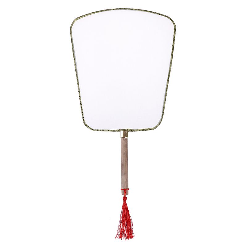 Kindergarten Fan Fan Drawing Painting Children's Handmade Puzzle Children's Materials Blank Painting Art DIY Fan Round