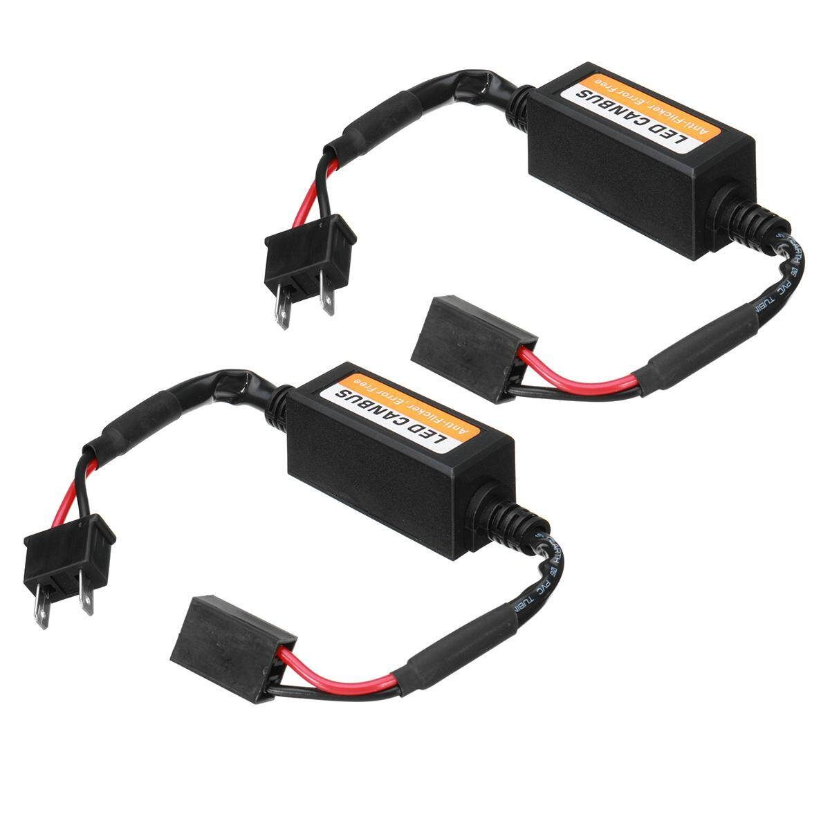 1 Pair H7 LED Headlight Canbus Error Free Anti Flicker Resistor Canceller Decode