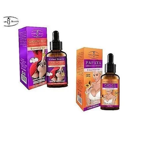 Garlic Hip Enlargement + Papaya Breast Enlarging Oil - 20ml
