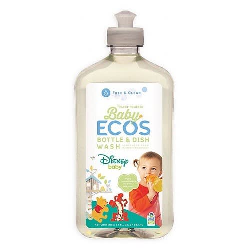 Earth Friendly Products Ecos Disney Baby Bottle & Dish Wash, Free & Clear 17 Oz