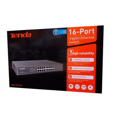 Tenda 16-Port Gigabit Fast Ethernet Switch