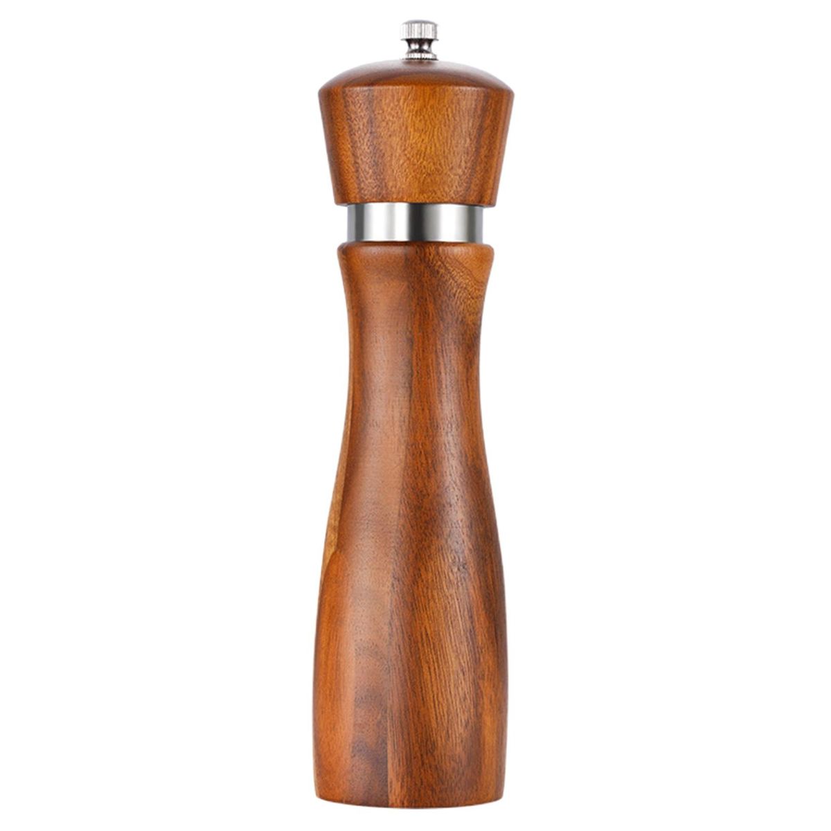 Refillable Salt Pepper Grinder Modern Wood Salt Pepper Set Stylish Wooden Color