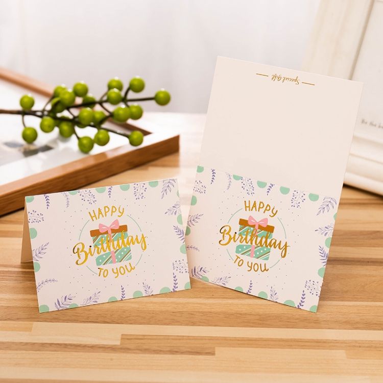 50 PCS Flower Shop Bakery Shop Greeting Card
