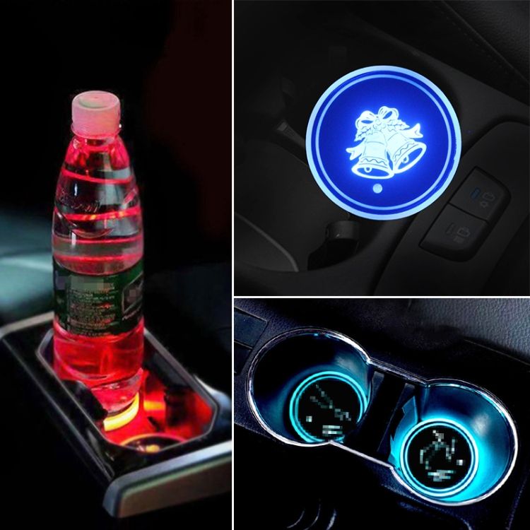 Car USB Water Cup Groove LED Atmosphere Light