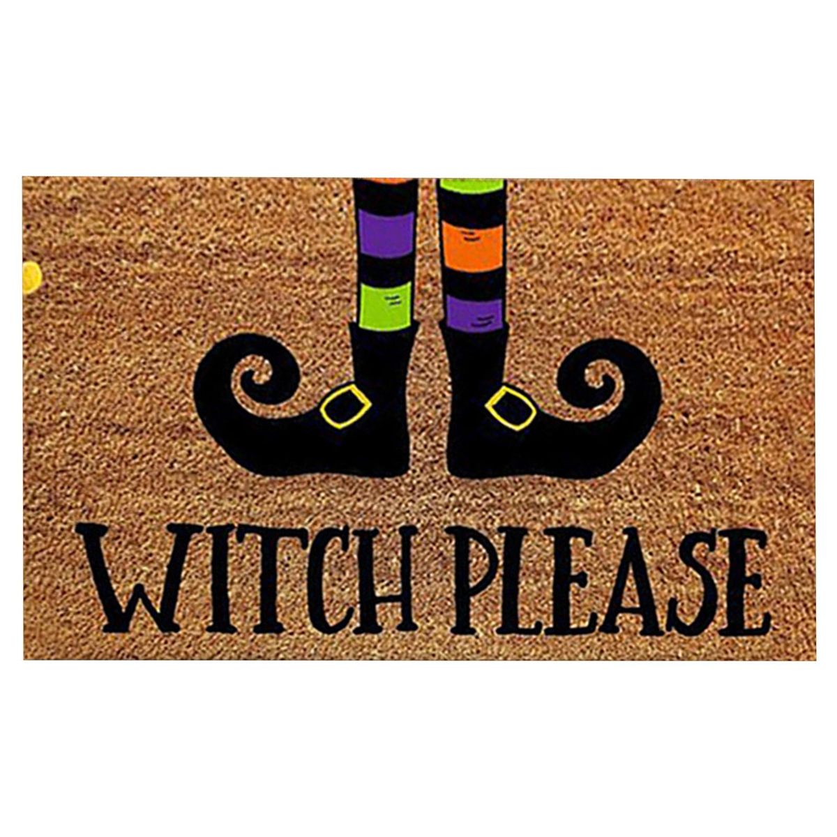 Floor Carpet Halloween Print Entryway Rug Non-slip Door Carpet D