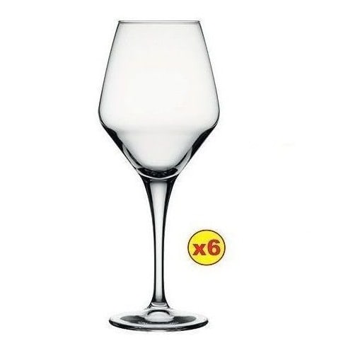 Red Wine Glass Set - 6pcs + 20g Milo Sachet