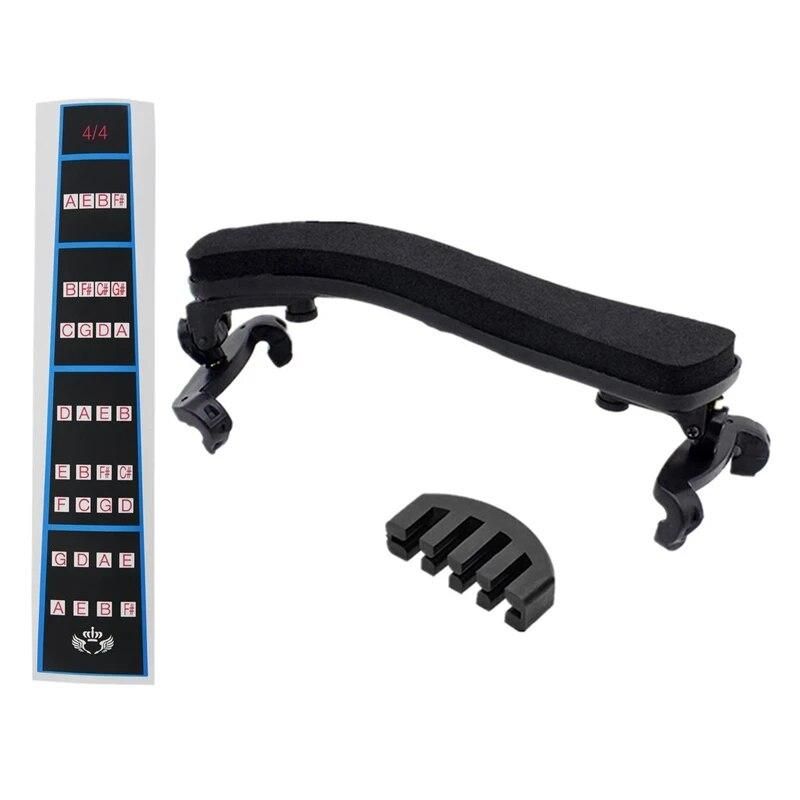 Violin Finger Guide /Fingerboard Sticker Fret Guide Label Finger Chart with Violin Shoulder Rest for 4/4-3/4 Size