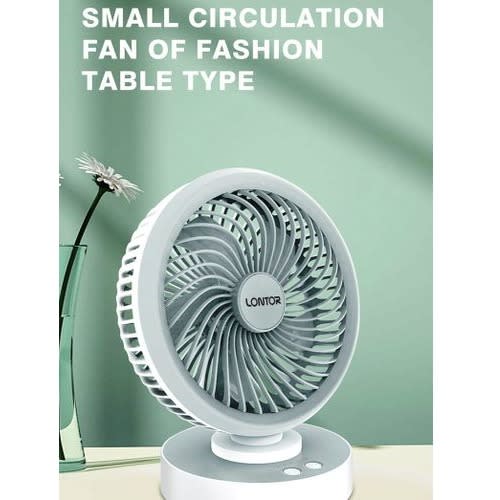 Oscillating Rotatable Rechargeable Fan
