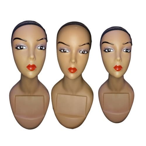 Female Mannequin Dummy Display Head Stand - 3pcs