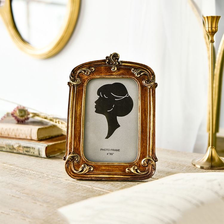 Embossed Picture Frame Pendant, Spec:  Square-6 Inches